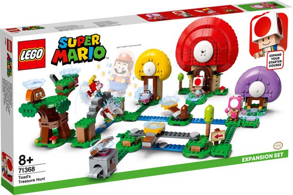 Акція на LEGO 71368 Super Mario Погоня за сокровищами Тоада. Дополнительный набор від MOYO