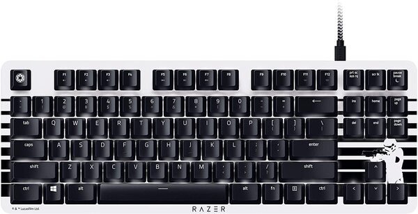 Акція на Игровая клавиатура Razer BlackWidow Lite Silent Stormtrooper US Layout (Orange Switch) від MOYO