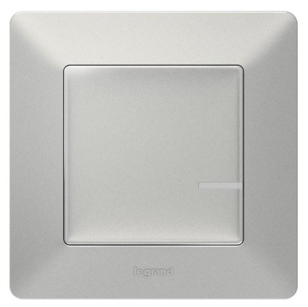 

Умный безпроводной выключатель Legrand Valena Life with NETATMO аллюминий