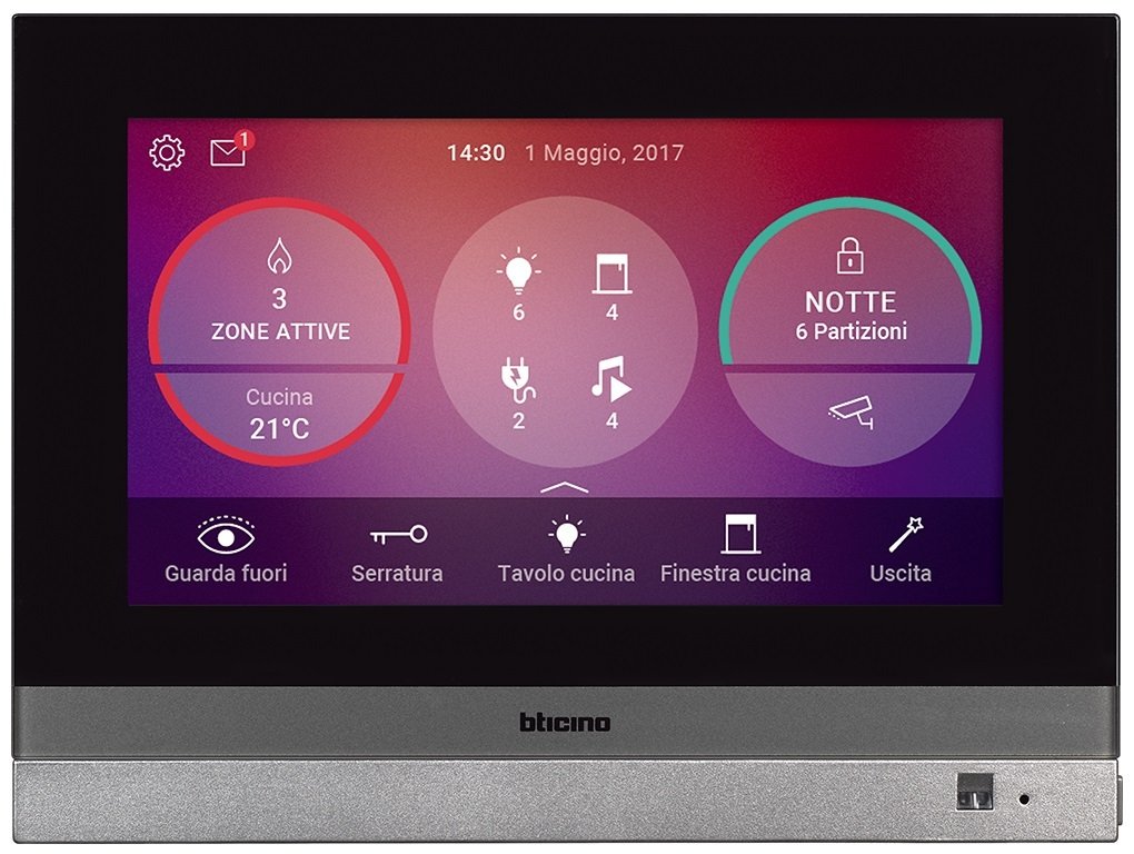 

Cенсорний экран Legrand Bticino для управления функциями MyHome