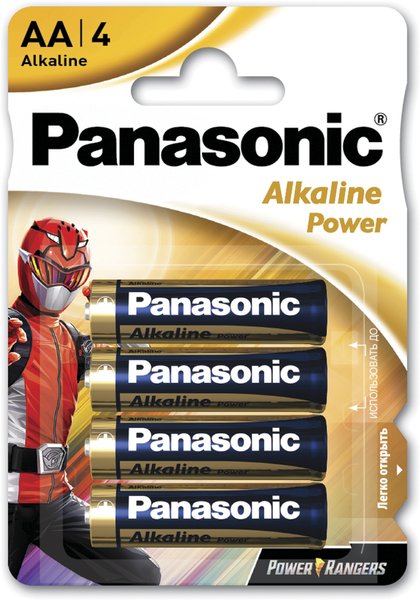 

Батарейка Panasonic ALKALINE POWER AA 4 шт. Power Rangers (LR6REB/4BPRPR)