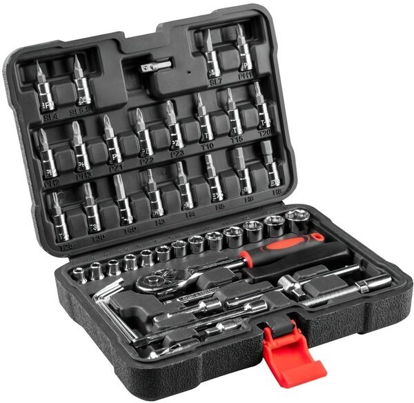 

Набор торцевых головок Top Tools 1/4 "49 шт