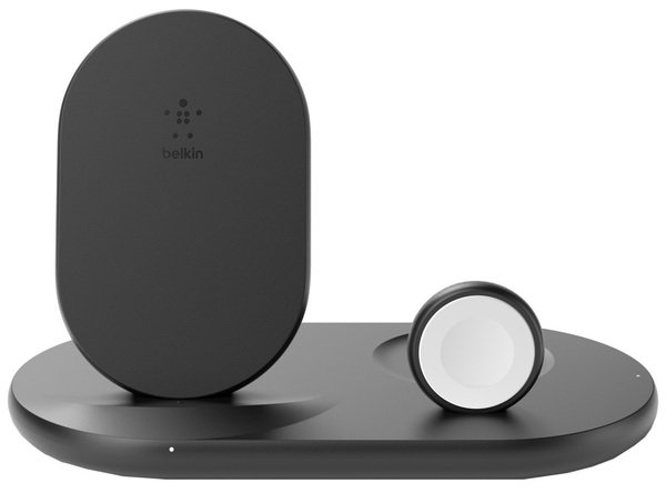 Акція на Беспроводное зарядное устройство Belkin 3-in-1 Wireless Pad/Stand/Apple Watch, black від MOYO