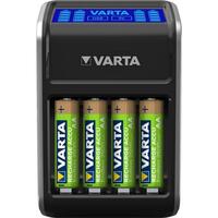 Зарядное устройство VARTA LCD Plug Charger + Аккумулятор NI-MH AA 2100 мАч, 4 шт. (57687101441)