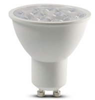 Лампа LED V-TAC, 6W, SKU-20026 LED Spotlight SAMSUNG Chip GU10 Ripple Plastic Lens Cover 10° 3000K