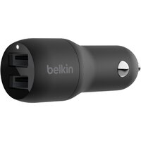  Автомобільне ЗУ Belkin Car Charger 24W Dual USB-A Black 