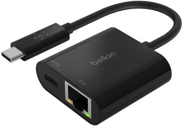 

Адаптер Belkin USB-C - Ethernet 60W PD Black