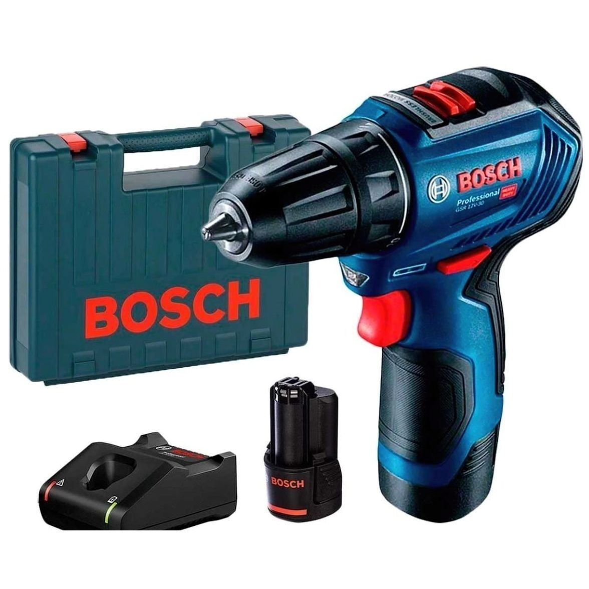 Шуруповерт-дрель Bosch Professional 12V-30 бесщеточный (0.601.9G9.000) фото 1