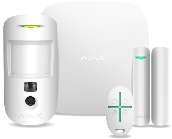 ajax Комплект охранной сигнализации Ajax StarterKit Cam Plus белый 000019854