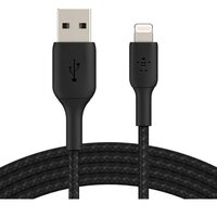 Кабель Belkin USB-A - Lightning, BRAIDED, 1m, black