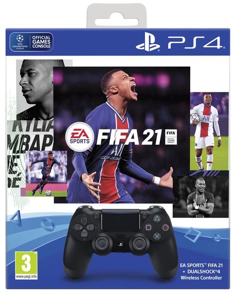 

Беспроводной геймпад SONY Dualshock 4 V2 Jet Black для PS4 (FIFA 21+PSPlus 14 дней) (9835325)
