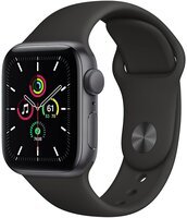 Смарт-часы Apple Watch SE GPS 40mm Space Gray Aluminium Case with Black Sport Band Regular