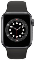 Смарт-часы Apple Watch Series 6 GPS 40mm Space Gray Aluminium Case with Black Sport Band Regular