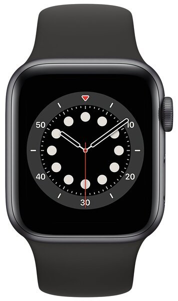 Акция на Смарт-часы Apple Watch Series 6 GPS 40mm Space Gray Aluminium Case with Black Sport Band Regular от MOYO