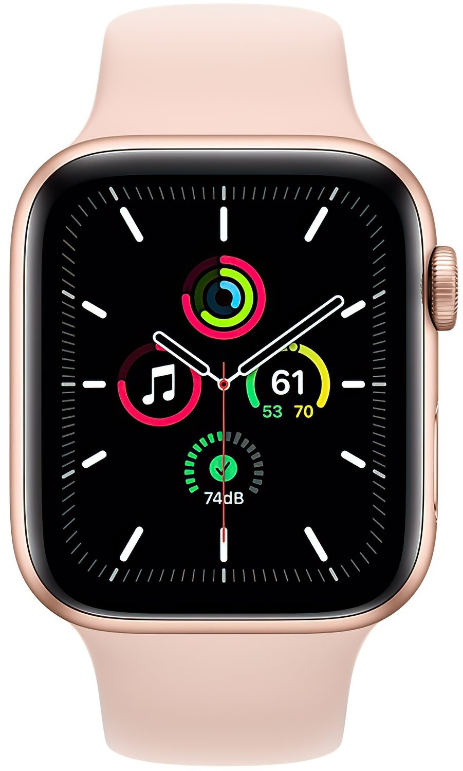  Смарт-годинник Apple Watch SE GPS 44mm Gold Aluminium Case with Pink Sand Sport Band Regular фото