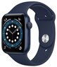 Смарт-часы Apple Watch Series 6 GPS 44mm Blue Aluminium Case with Deep Navy Sport Band Regular фото