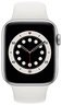 Смарт-годинник Apple Watch Series 6 GPS 44mm Silver Aluminium Case with White Sport Band Regular фото