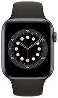  Смарт-годинник Apple Watch Series 6 GPS 44mm Space Gray Aluminium Case with Black Sport Band Regular 