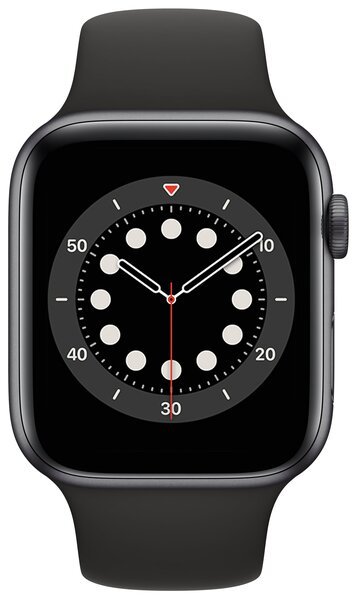 

Смарт-часы Apple Watch Series 6 GPS 44mm Space Gray Aluminium Case with Black Sport Band Regular