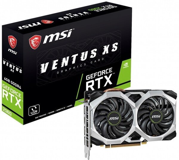 

Видеокарта MSI GeForce RTX2060 6GB GDDR6 VENTUS XS (RTX2060_VENTUS_XS_6G)