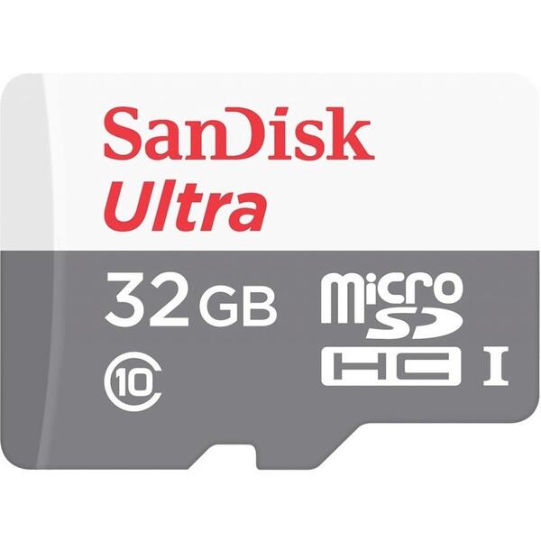 Акція на Карта памяти SanDisk microSDHC 32GB C10 UHS-I R100MB/s Ultra (SDSQUNR-032G-GN3MN) від MOYO