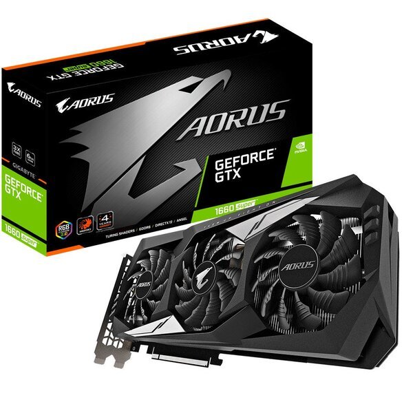 

Видеокарта GIGABYTE GeForce GTX1660 SUPER 6G AORUS (GV-N166SAORUS-6GD)