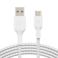 Кабель Belkin USB-A – USB-С, BRAIDED, 2m, white