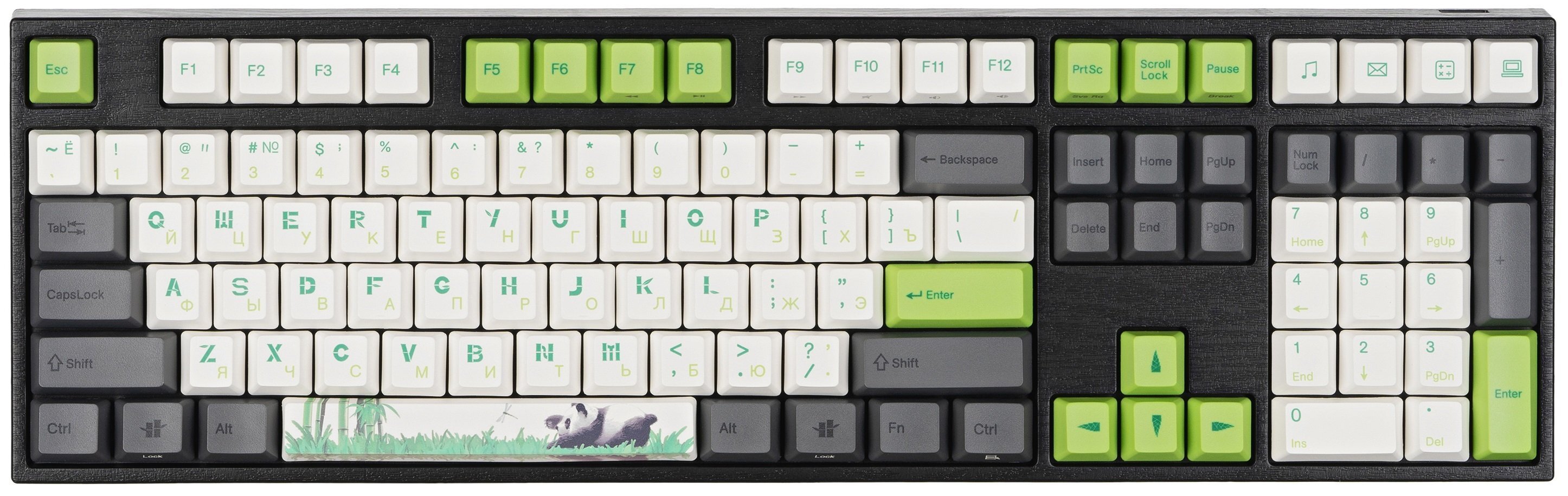 

Игровая клавиатура Varmilo VA108M Panda Cherry MX Brown (VA108MN2W/LLPANDR)