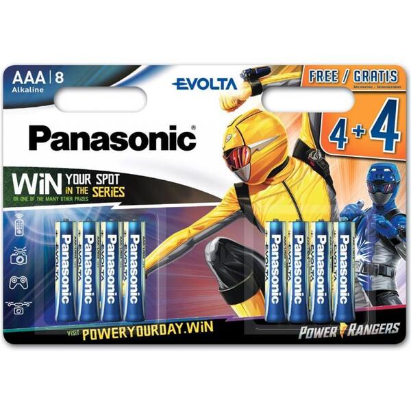 

Батарейка Panasonic EVOLTA AAA 8 шт. Power Rangers (LR03EGE/8B4FPR)
