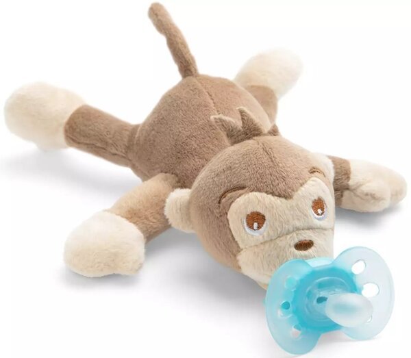 

Пустышка Avent Ultra-Air, 0-6 мес, 1 шт + игрушка мартышка (SCF348/12)