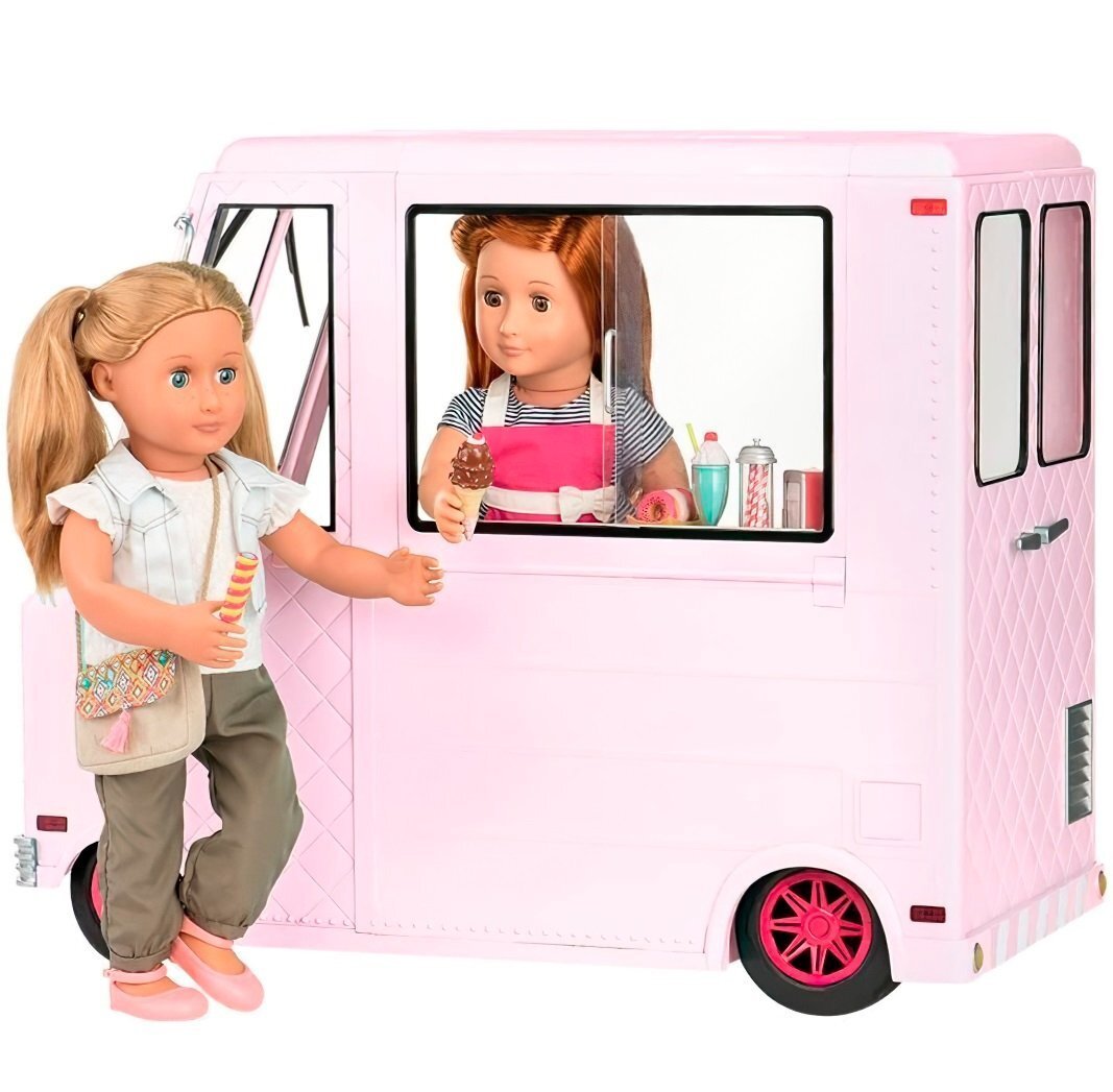 Транспорт для кукол Our Generation Фургон с мороженым розовый (BD37363Z) фото 