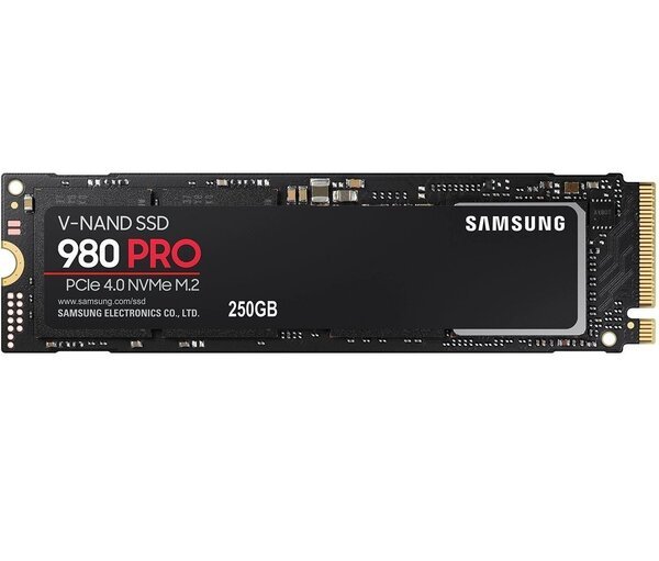 

SSD накопитель SAMSUNG M.2 980 PRO 250GB NVMe PCIe 4.0 (MZ-V8P250BW)