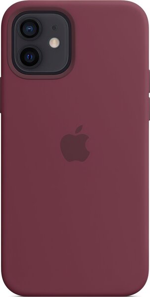Акція на Чехол Apple для iPhone 12/12 Pro Silicone Case with MagSafe Plum (MHL23ZE/A) від MOYO