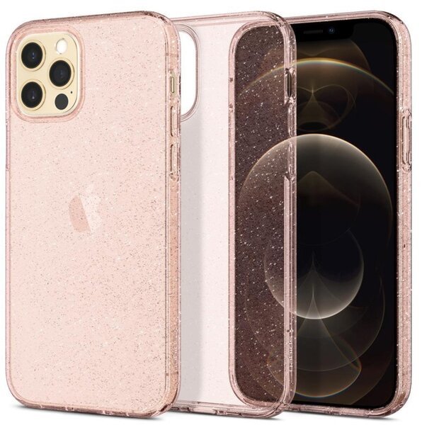 

Чехол Spigen для iPhone 12/12 Pro Liquid Crystal Glitter Rose Quartz (ACS01699)