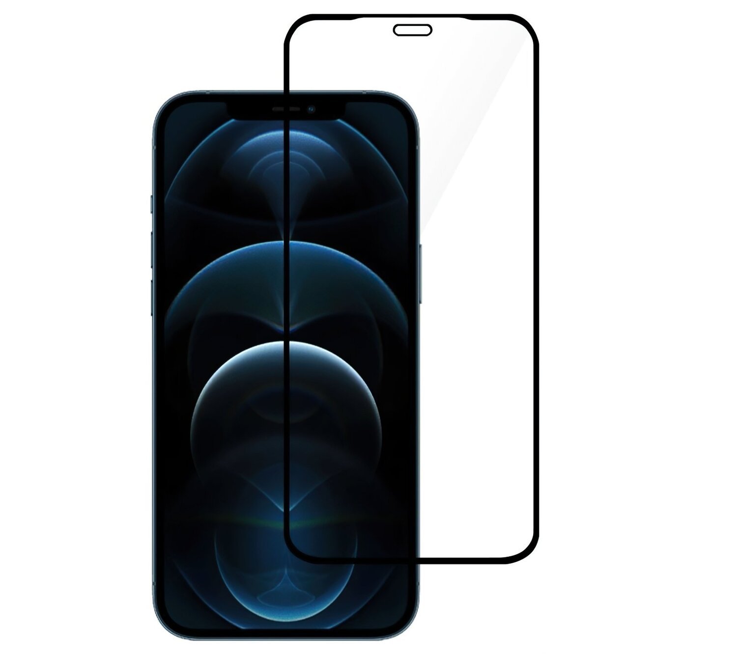 Комплект стекол 2E для Apple iPhone 12 Pro Max 2.5D FCFG Black Border фото 