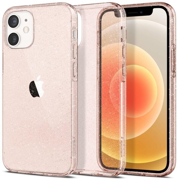 

Чехол Spigen для iPhone 12 mini Liquid Crystal Glitter Rose Quartz