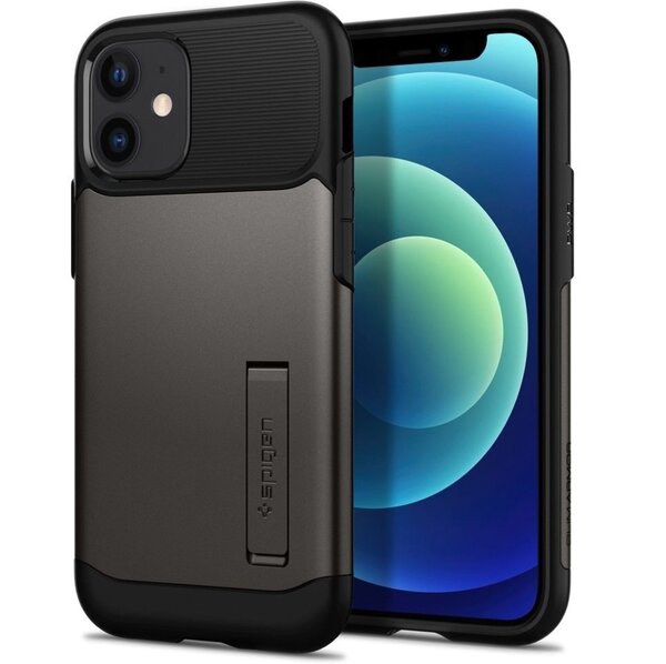 

Чехол Spigen для iPhone 12 mini Slim Armor Gunmetal
