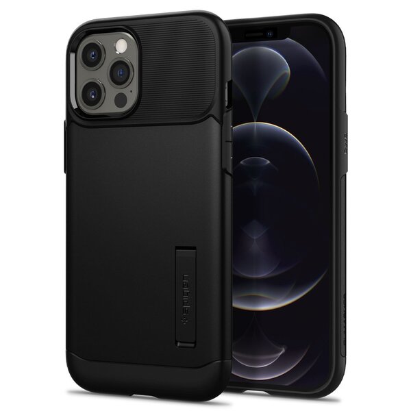 

Чехол Spigen для iPhone 12 Pro Max Slim Armor Black (ACS01479)