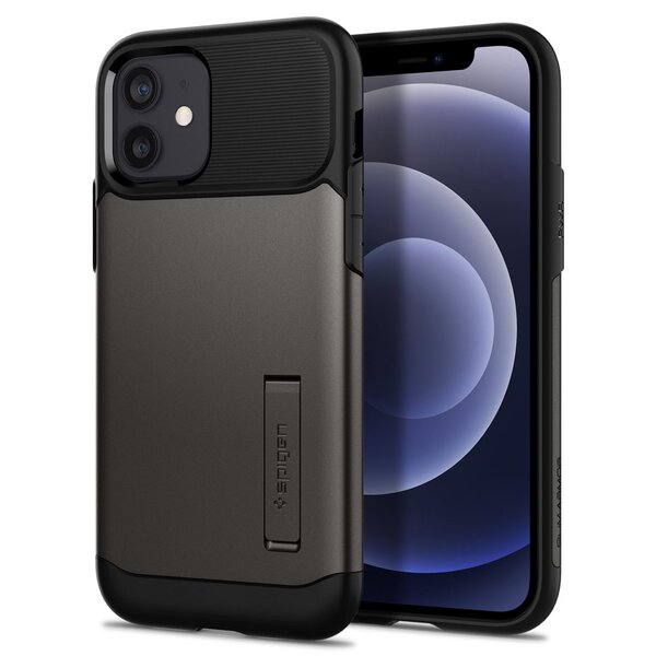 

Чехол Spigen для iPhone 12/12 Pro Slim Armor Gunmetal