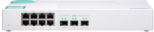 

Неуправляемый коммутатор QNAP QSW-308S 3x10GbE SFP+ / 8x1GbE