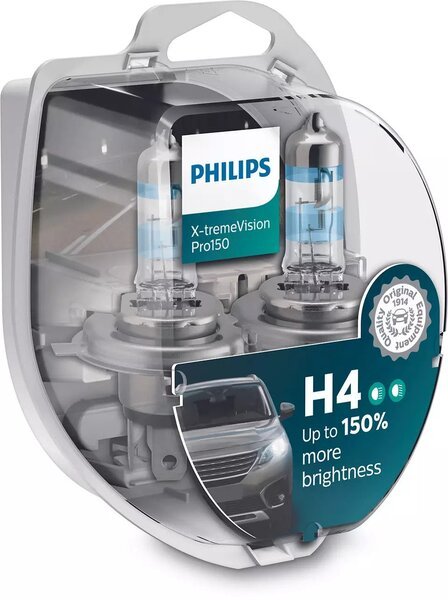 

Лампа галогенная Philips H4 X-treme VISION PRO, 3700K, 2шт