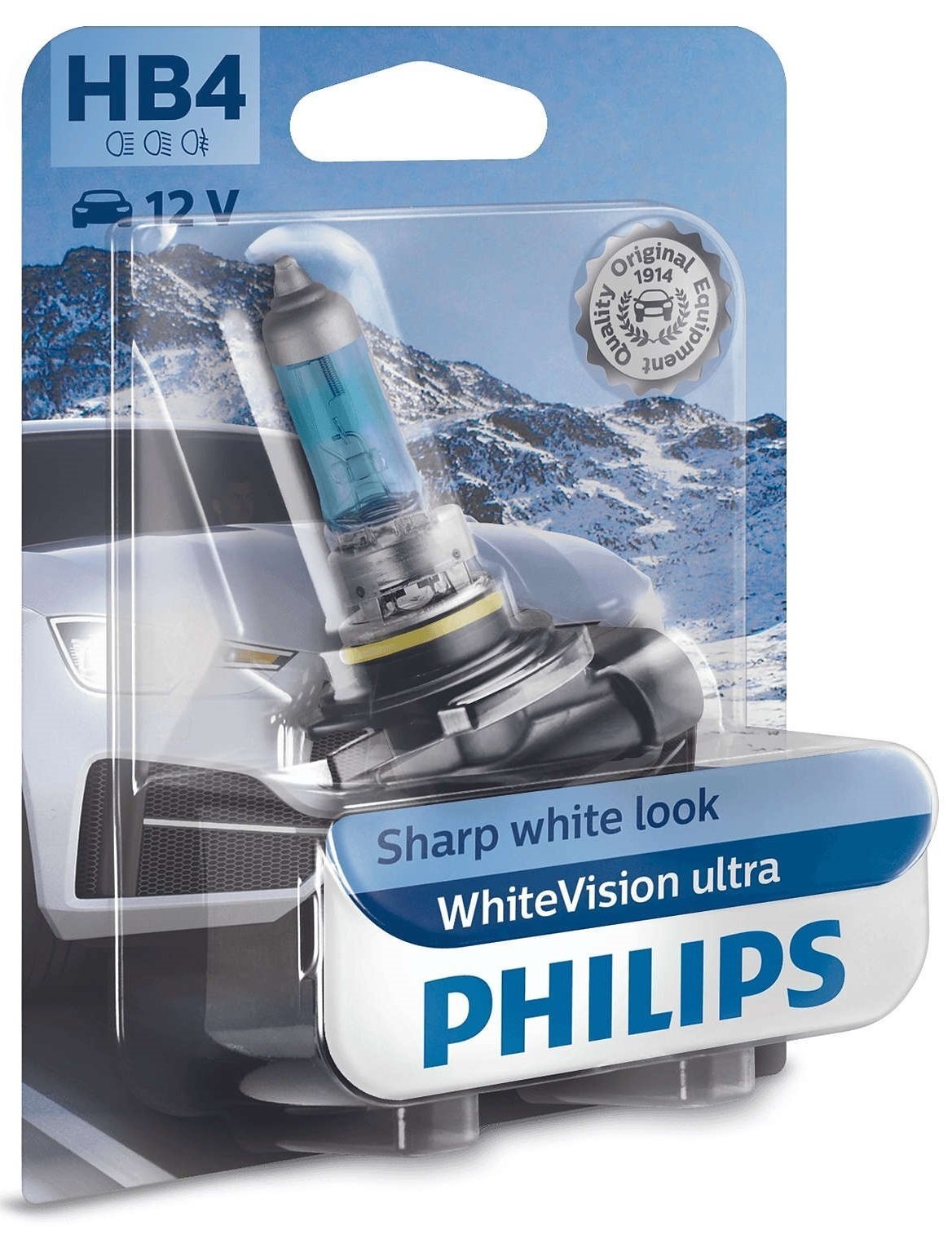 Акція на Лампа галогенная Philips HB4 WhiteVision Ultra від MOYO