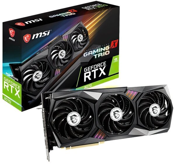 Акція на Видеокарта MSI GeForce RTX3070 8GB GDDR6 GAMING X TRIO (RTX_3070_GAMING_X_TRIO) від MOYO