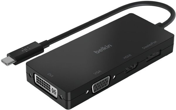 

Адаптер Belkin USB-C - HDMI, VGA, DVI, DisplayPort, black