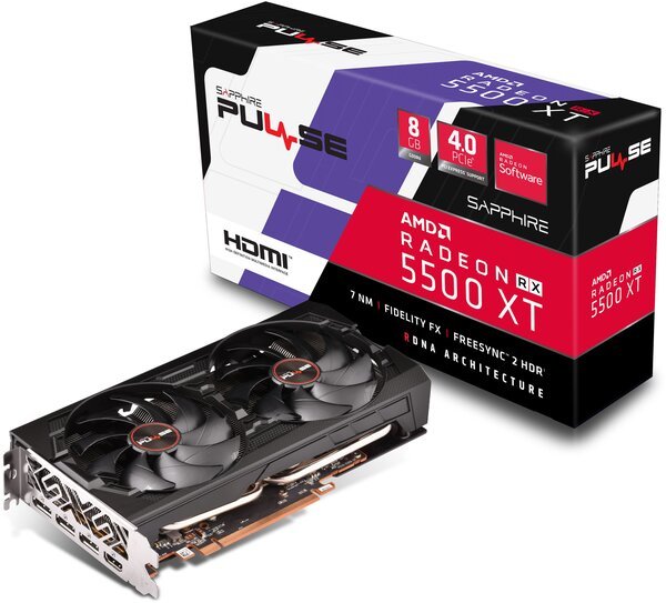 

Видеокарта SAPPHIRE PULSE RADEON RX 5500 XT 8G GDDR6 (11295-01-20G)