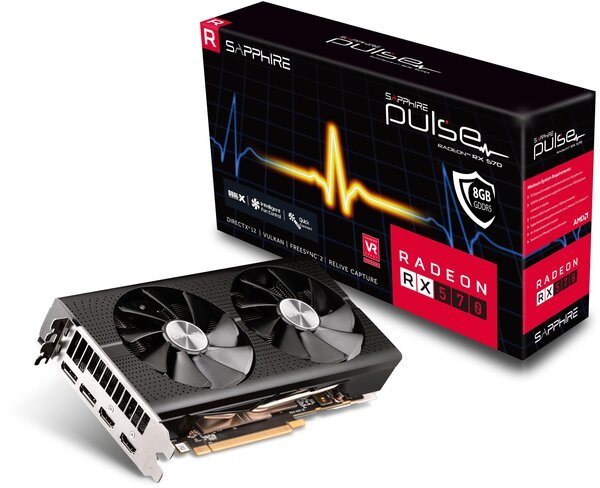 

Видеокарта SAPPHIRE PULSE RADEON RX 570 8G GDDR5 (11266-66-20G)