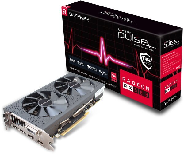 

Видеокарта SAPPHIRE PULSE RADEON RX 580 8G GDDR5 (11265-67-20G)