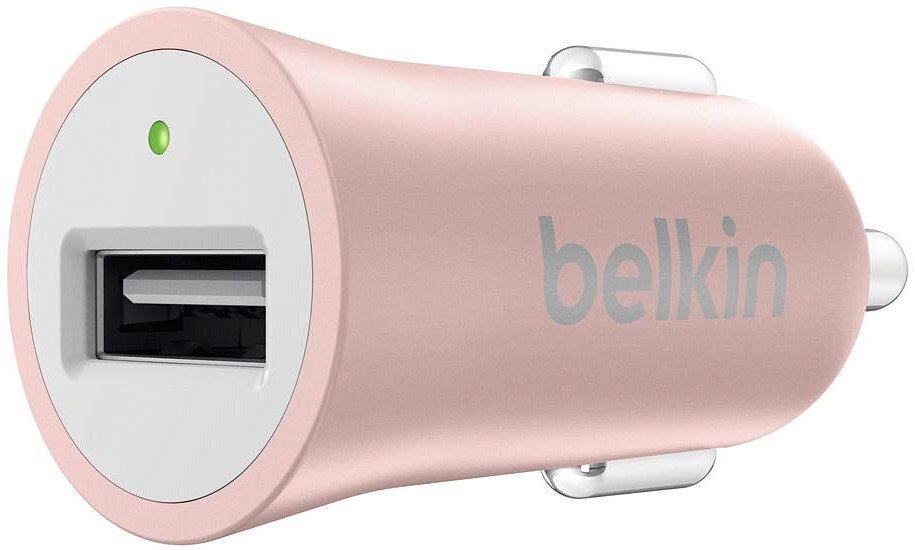 Автомобільний зарядний пристрій Belkin Mixit Premium 2.4A Rose Gold (F8M730BTC00)фото