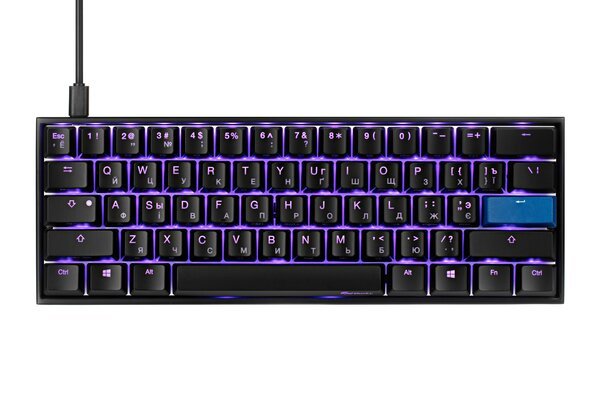 

Игровая клавиатура Ducky Mecha Mini Cherry Blue Aluminium Black case (DKME2061ST-CURALAAT1)