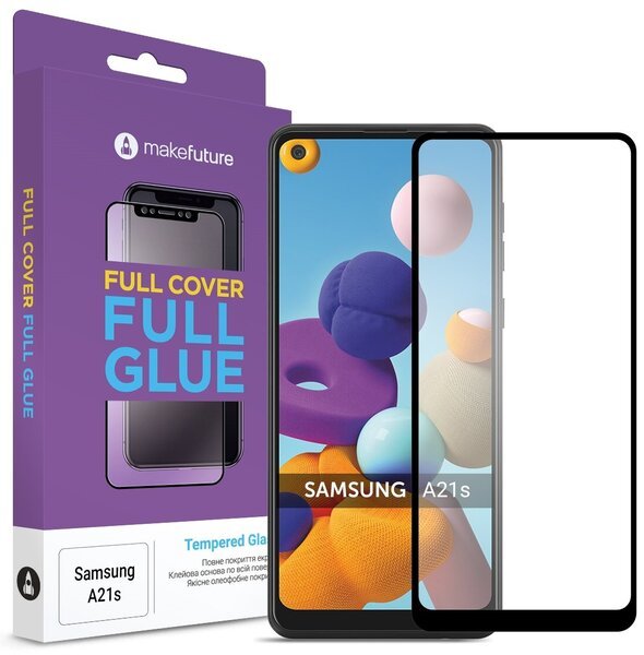 

Защитное стекло MakeFuture для Galaxy A21s Full Cover Full Glue (MGF-SA21S)